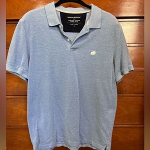 Men’s Banana Republic Organic Cotton Light Blue Polo Large
